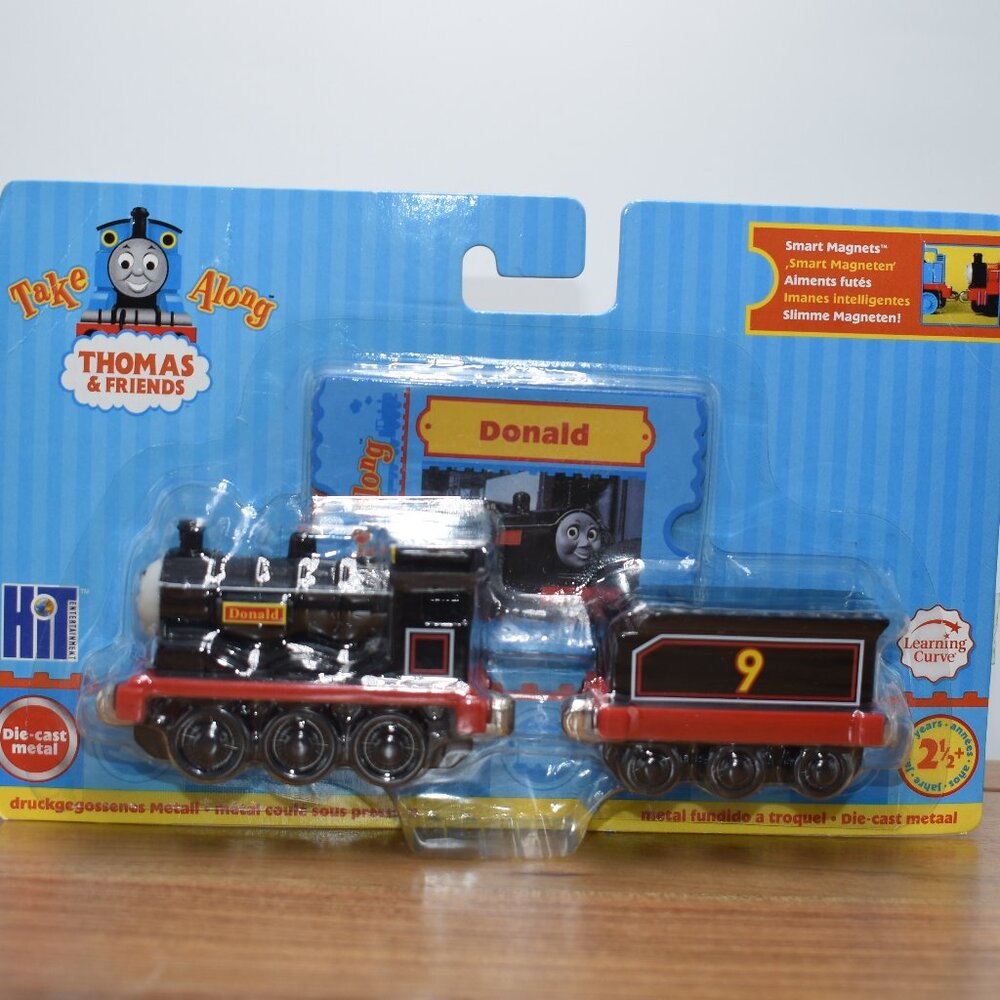 Donald & Tender Hit Toy Entertainment Diecast Train Take Along Learning Curve